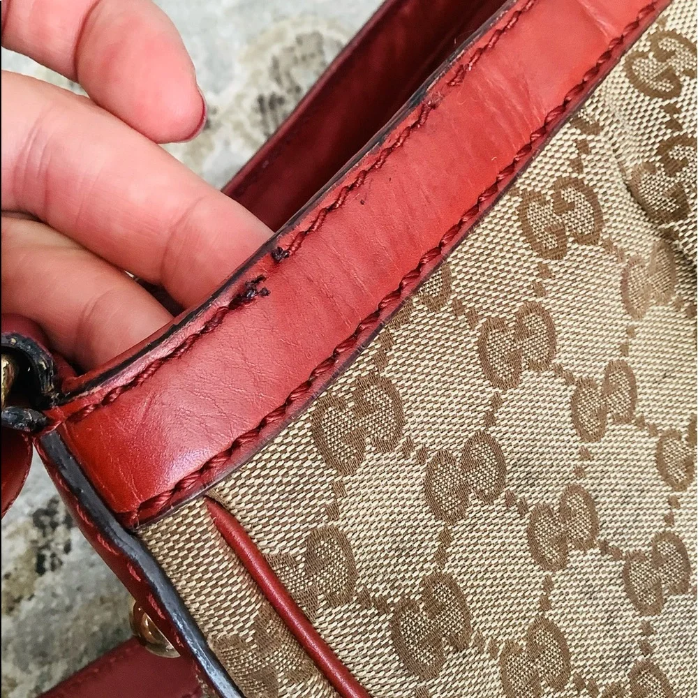 GUCCI canvas GG monogram shoulder bag 🌻 - Picture 10 of 16
